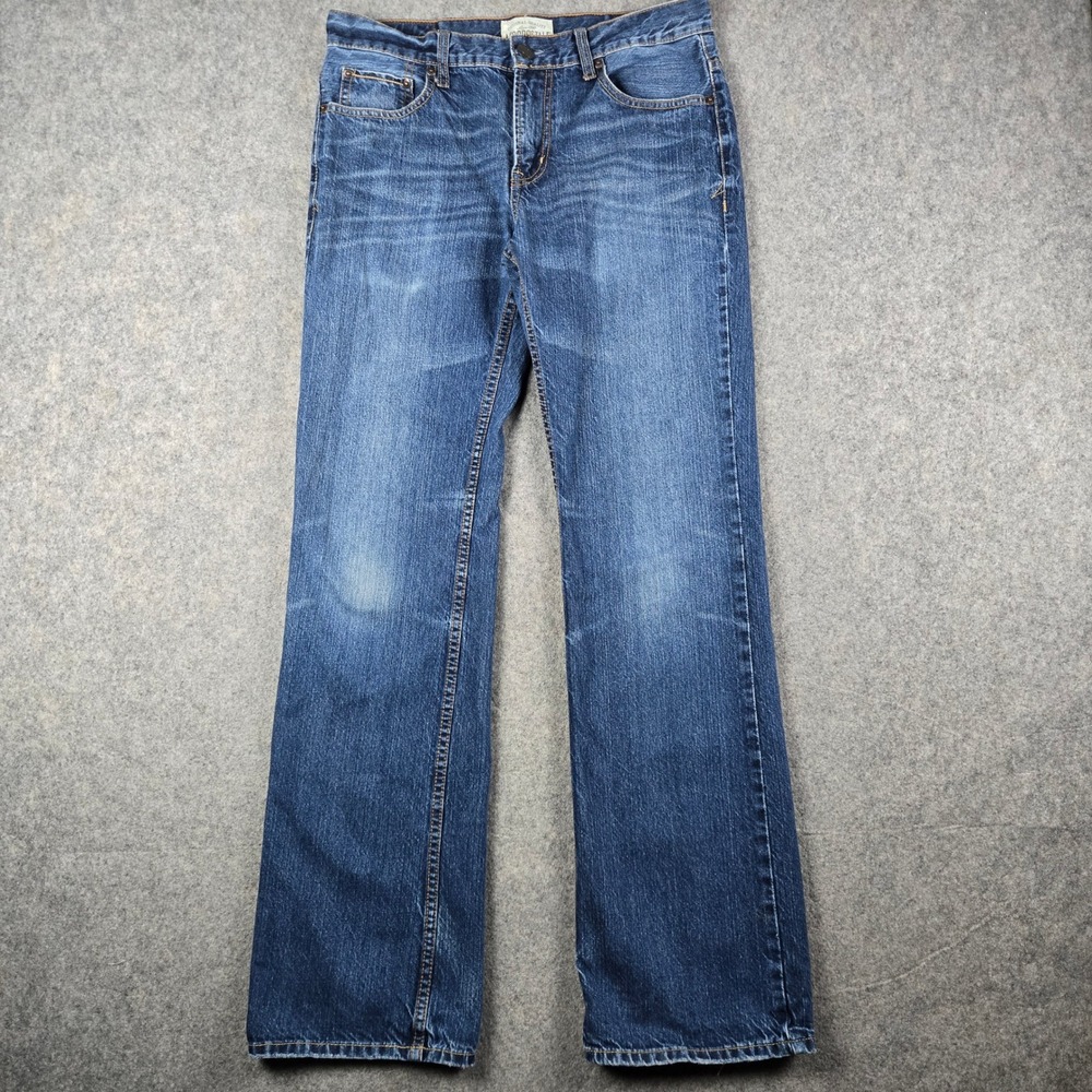 Aeropostale Benton Original Bootcut Jeans Mens 30x34 Blue Distressed Y2K Faded